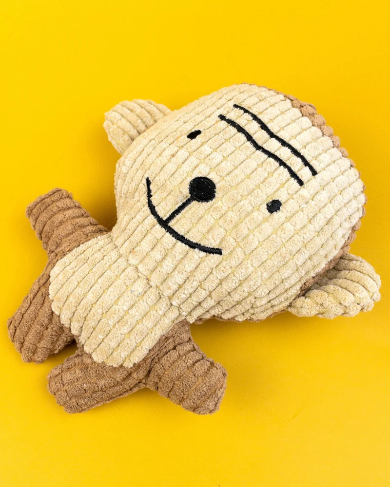 Small Squeaky Corn Fleece Plush Dog Toy - Image 13