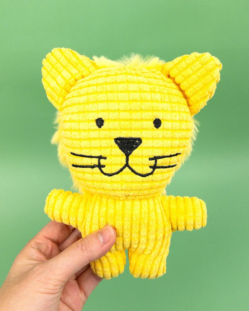 Small Squeaky Corn Fleece Plush Dog Toy - Image 4