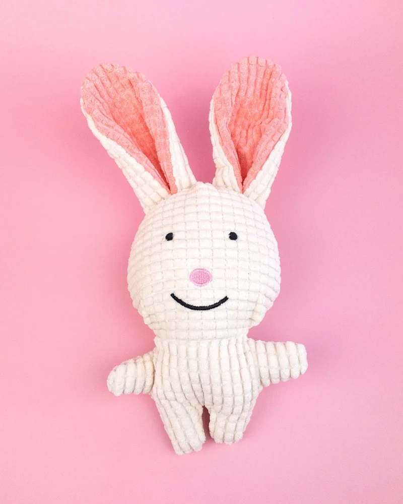 Small Squeaky Corn Fleece Plush Dog Toy - Image 6