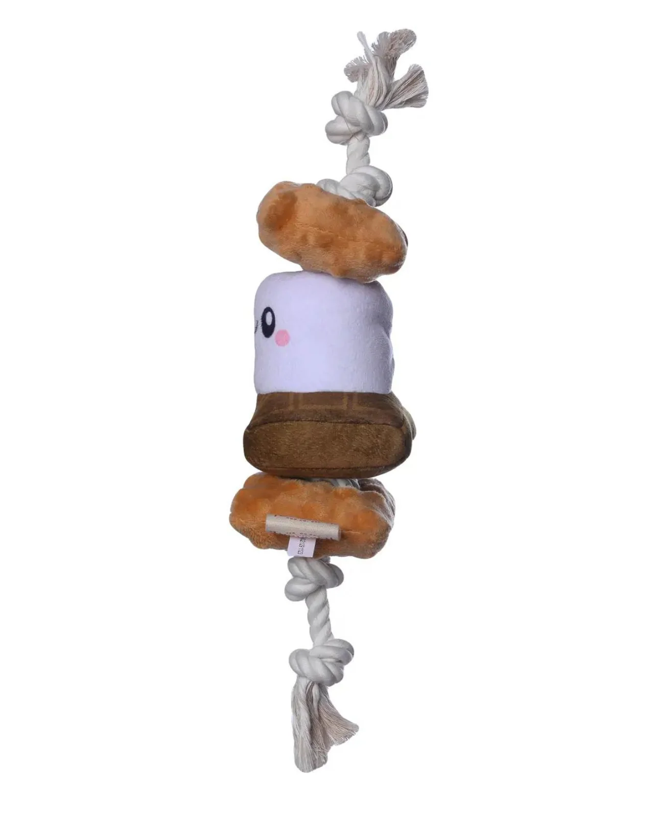S'mores Squeaky Rope Tug Dog Toy - Image 4