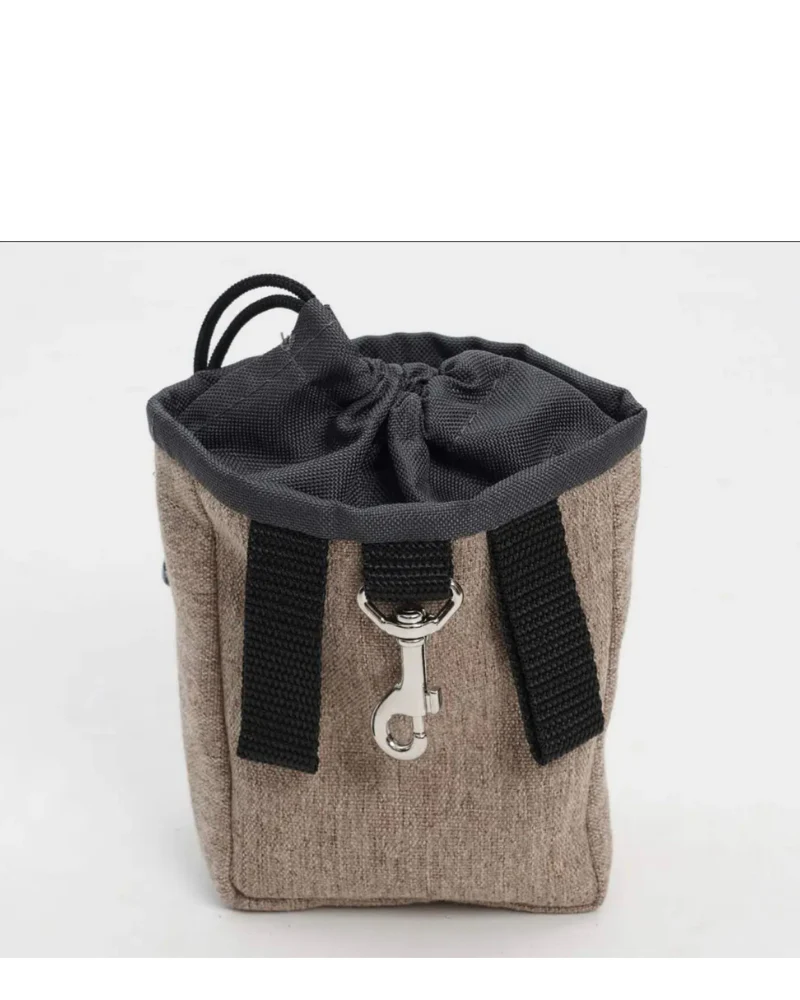 Drawstring Snack Bag in Grey or Tan<br>(FINAL SALE) - Image 4