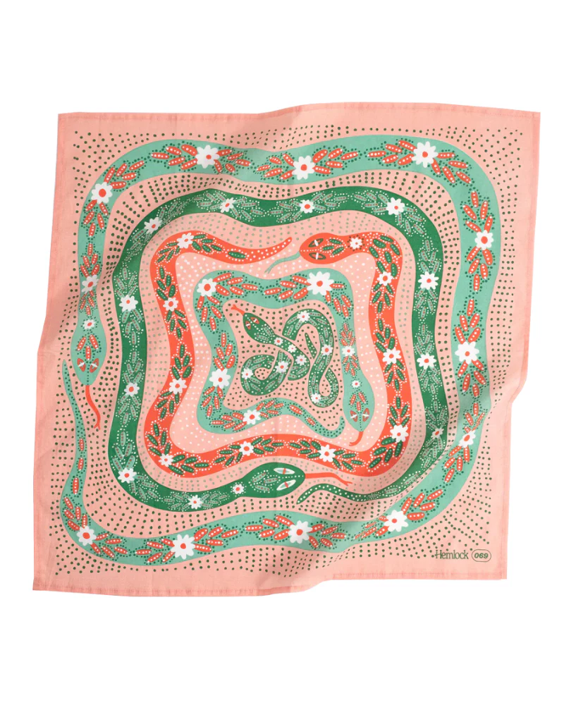 Snakes Bandana for Human & Dog (22"x22") (FINAL SALE) - Image 3