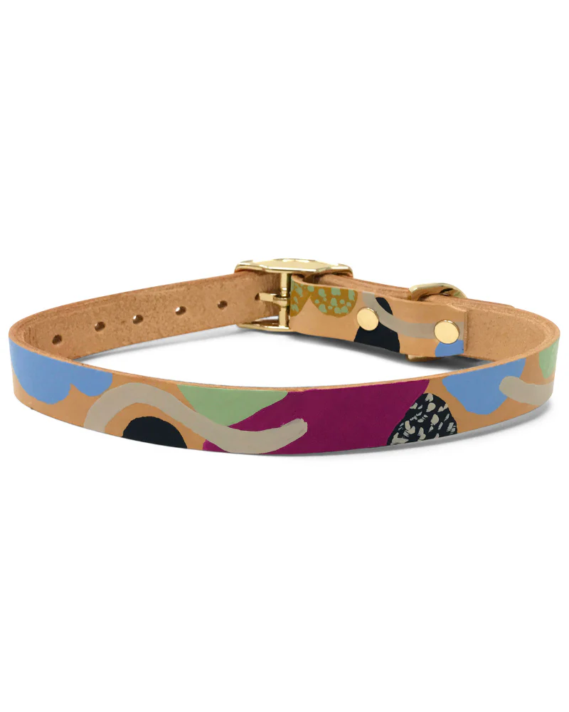 Snakes & Ladders Leather Dog Collar (FINAL SALE) - Image 4