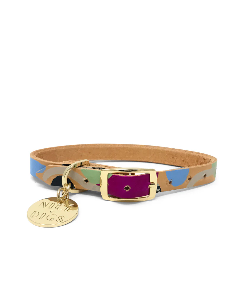 Snakes & Ladders Leather Dog Collar (FINAL SALE) - Image 6