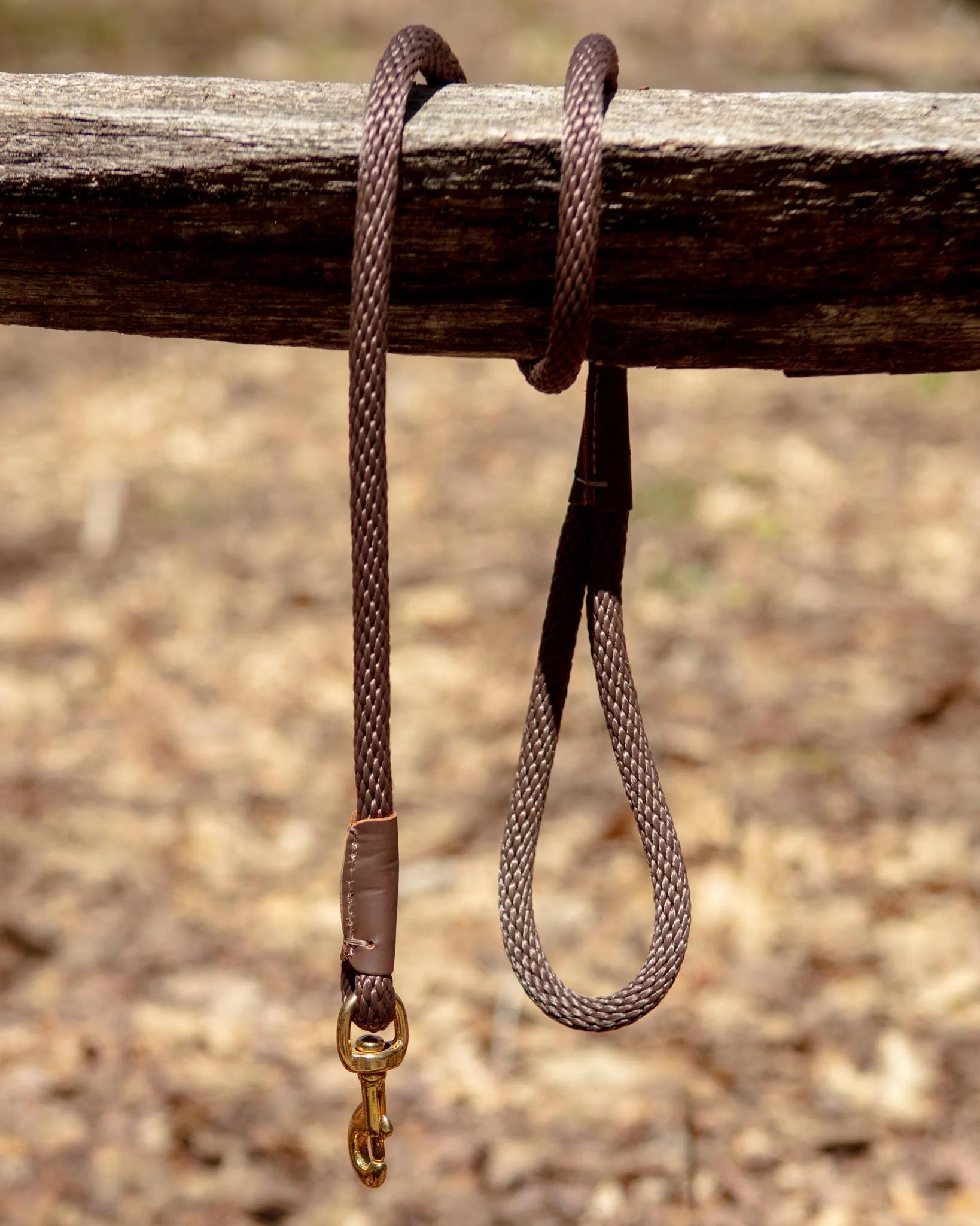 Snap Leash in Dark Brown (Made in the USA) - Image 2