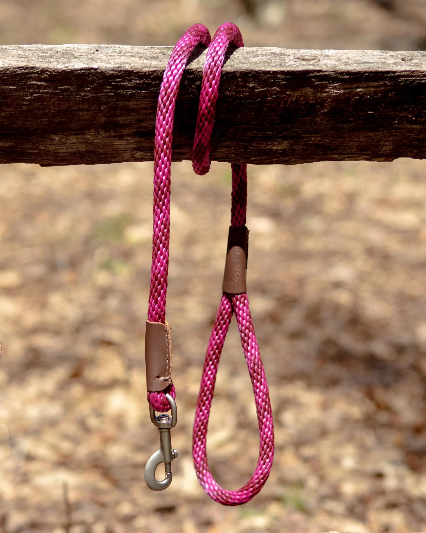 Snap Leash in Ruby (Made in the USA)