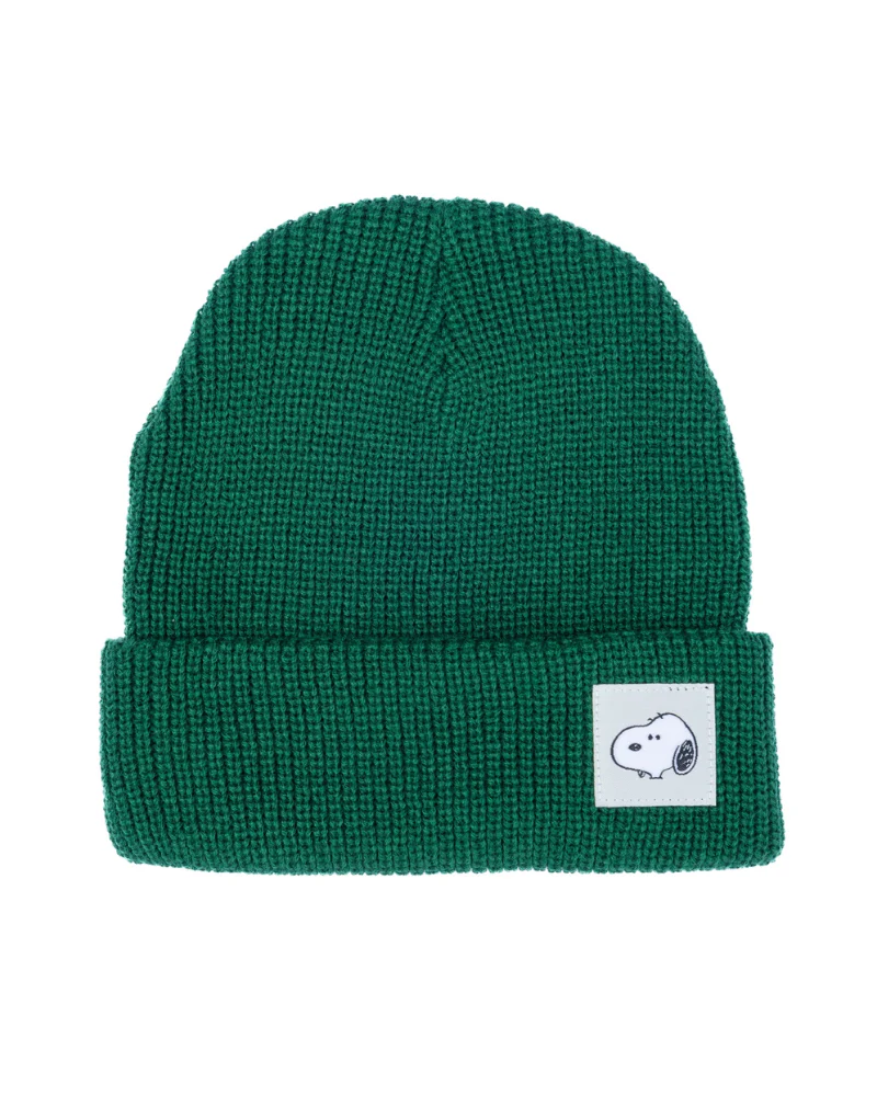 Snoopy Beanie in Forest Green