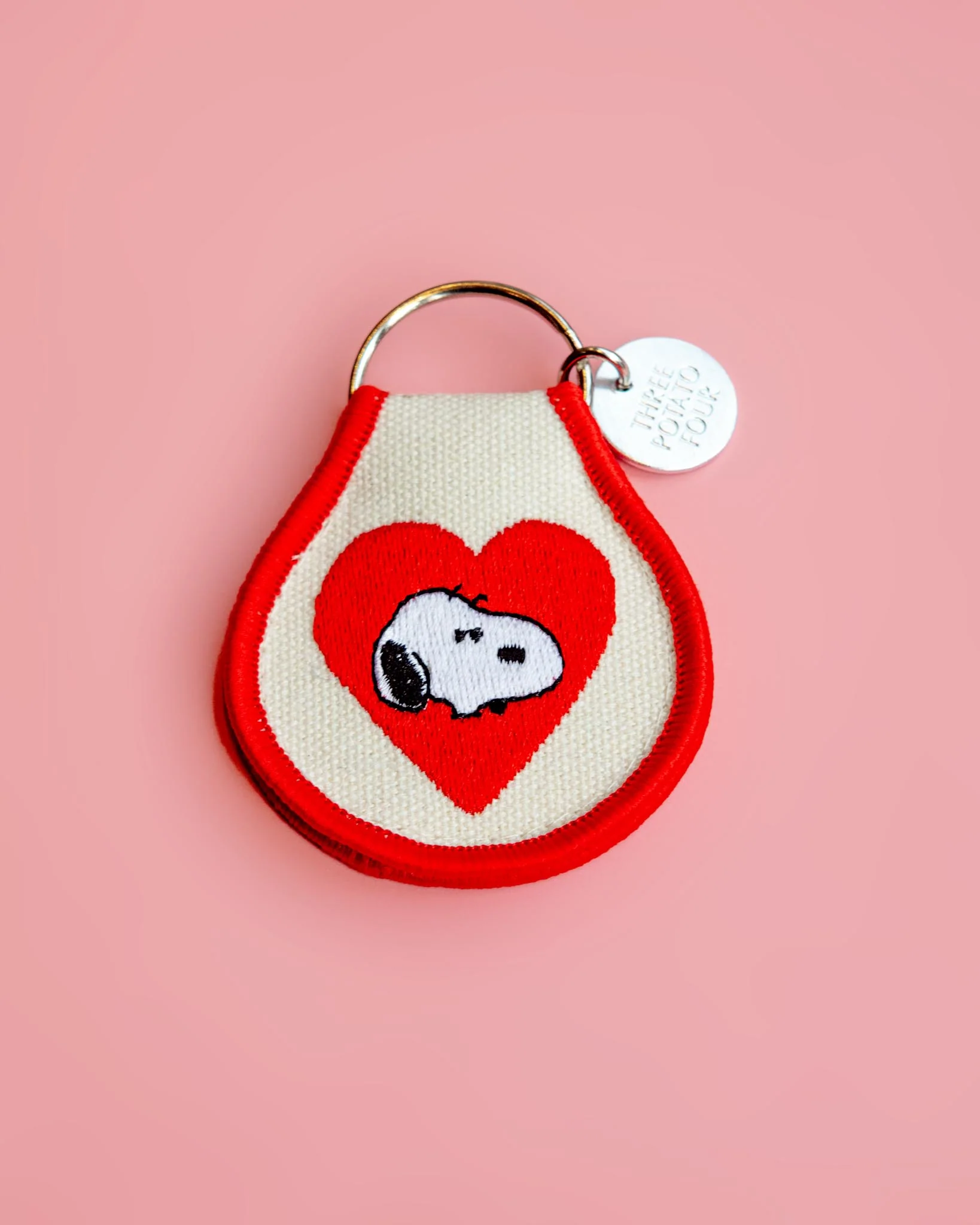 Snoopy Keychain in Doghouse Flower or Red Heart - Image 2