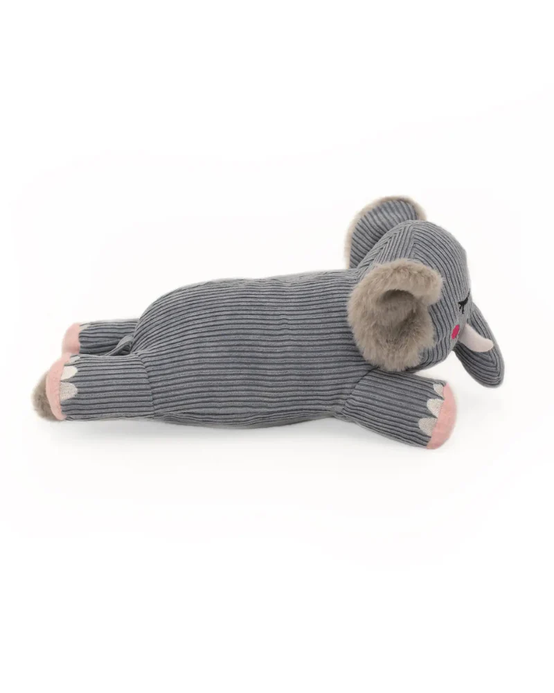 Snooziez Elephant Plush Dog Toys with Silent Shhhqueaker - Image 4