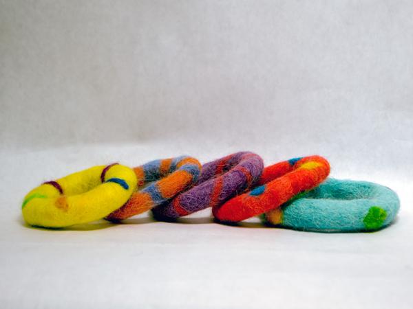 Felted Donut Cat Toy - Image 2