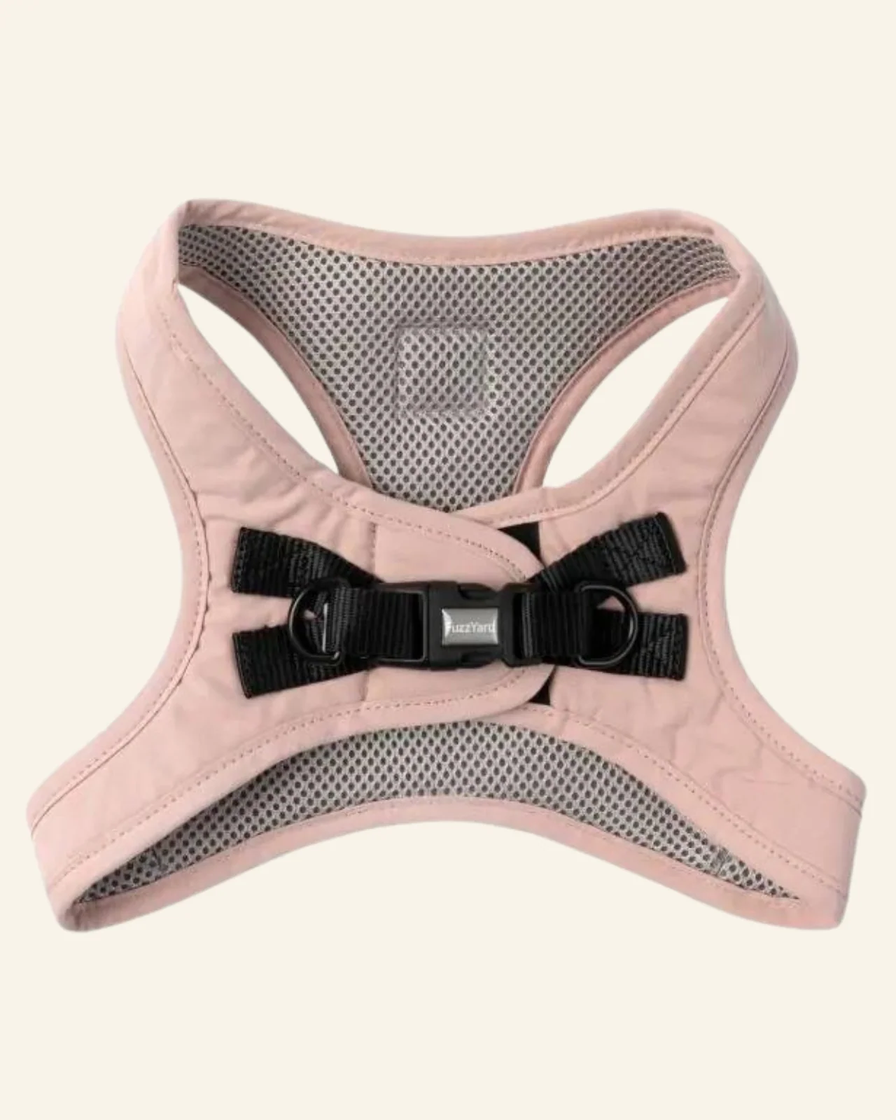 Soft Fabric Step-In Dog Harness in Blush - Image 2