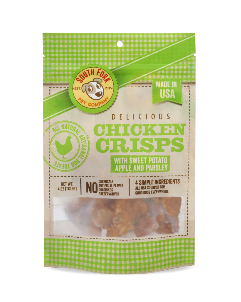 Chicken Crisps with Sweet Potato, Apple & Parsley Dog Treats - Image 4