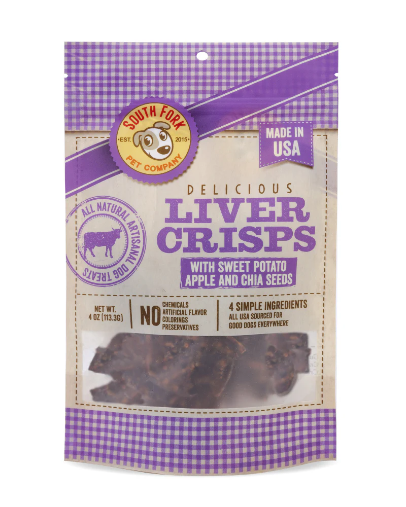 Liver Crisps with Sweet Potato, Apple & Chia Seeds Dog Treats - Image 2