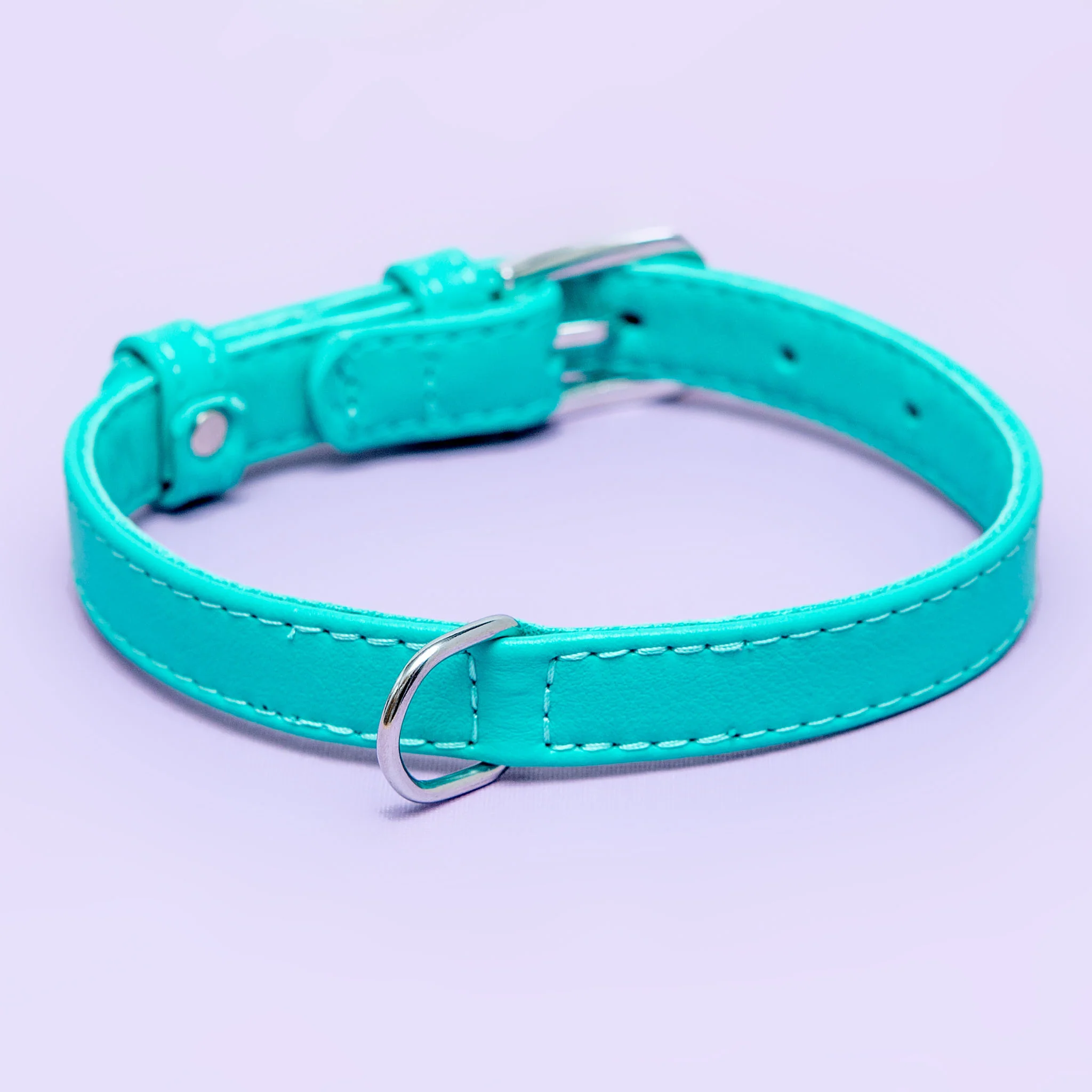 Spearmint Leather Dog Collar << CLEARANCE >> - Image 3