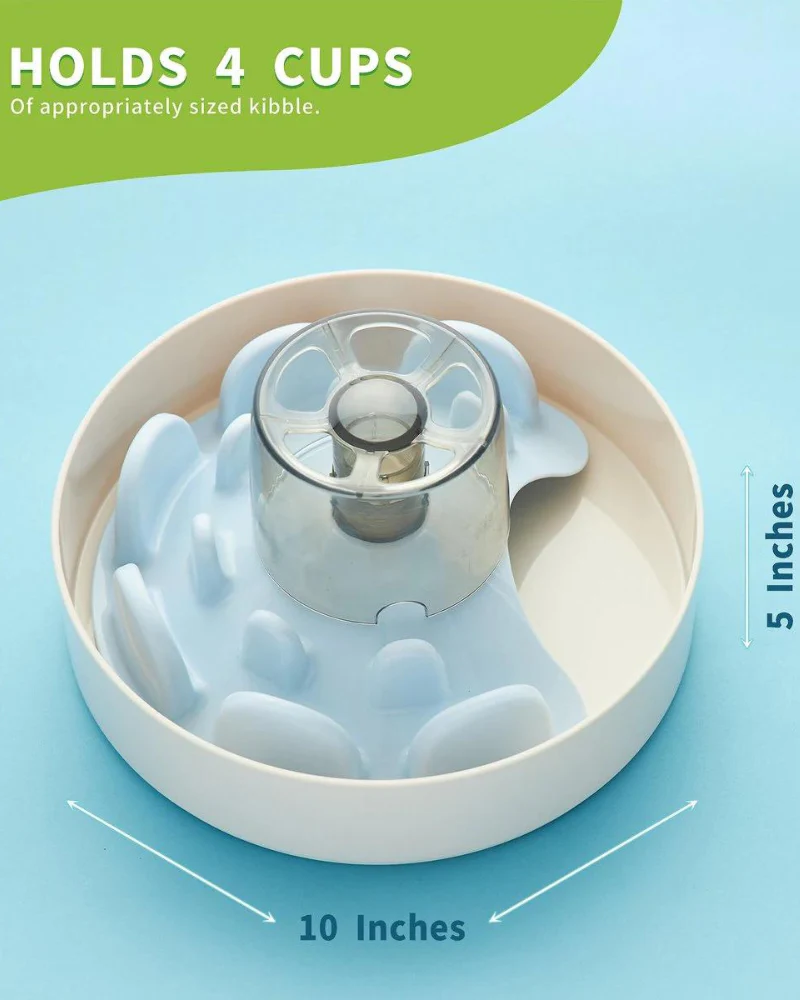 SPIN UFO Interactive Slow Feeder in Blue - Image 3
