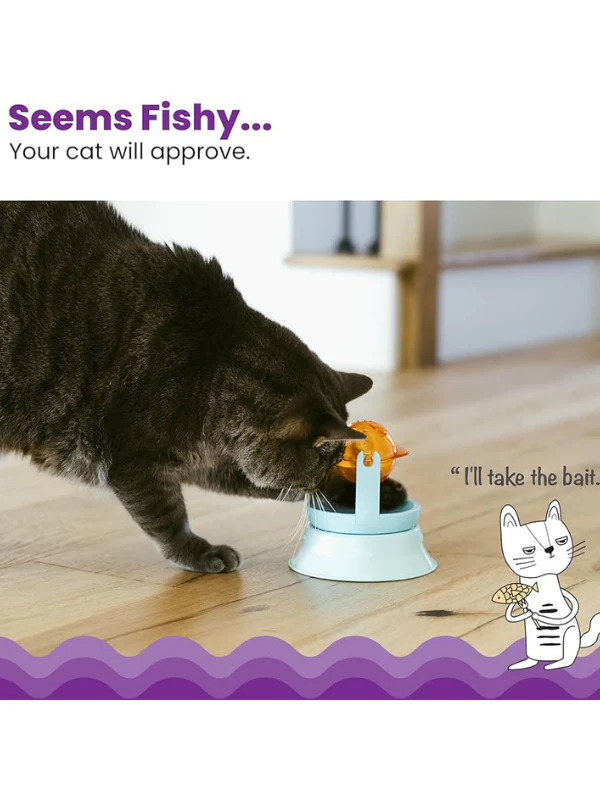 Spin the Fish Cat Treat Toy - Image 2