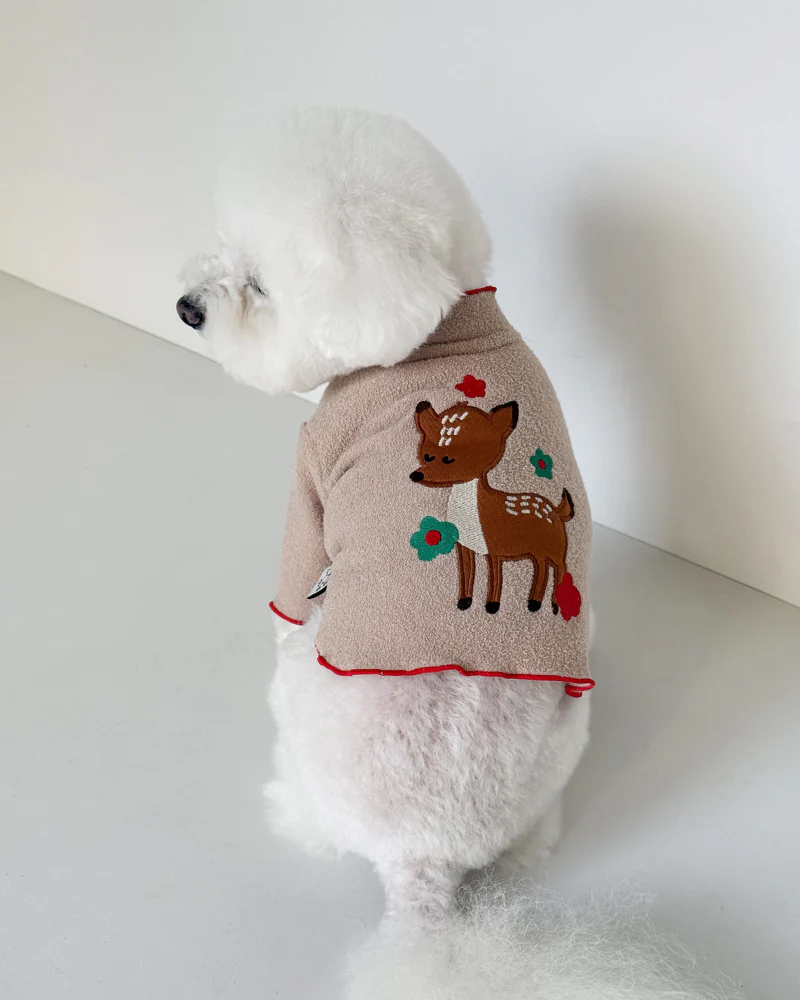 Spotted Deer Fluffy Dog Shirt (FINAL SALE) - Image 3