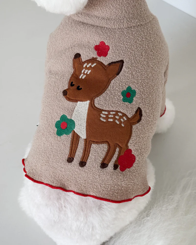 Spotted Deer Fluffy Dog Shirt (FINAL SALE) - Image 5