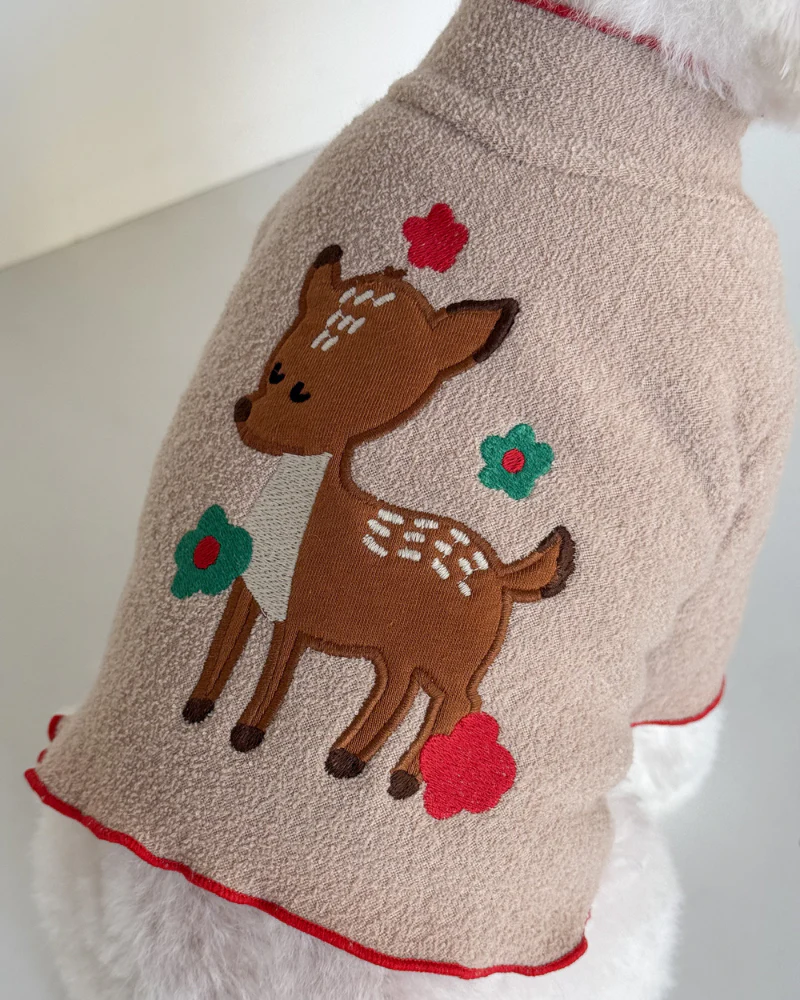 Spotted Deer Fluffy Dog Shirt (FINAL SALE) - Image 6