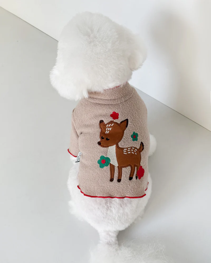 Spotted Deer Fluffy Dog Shirt (FINAL SALE) - Image 7