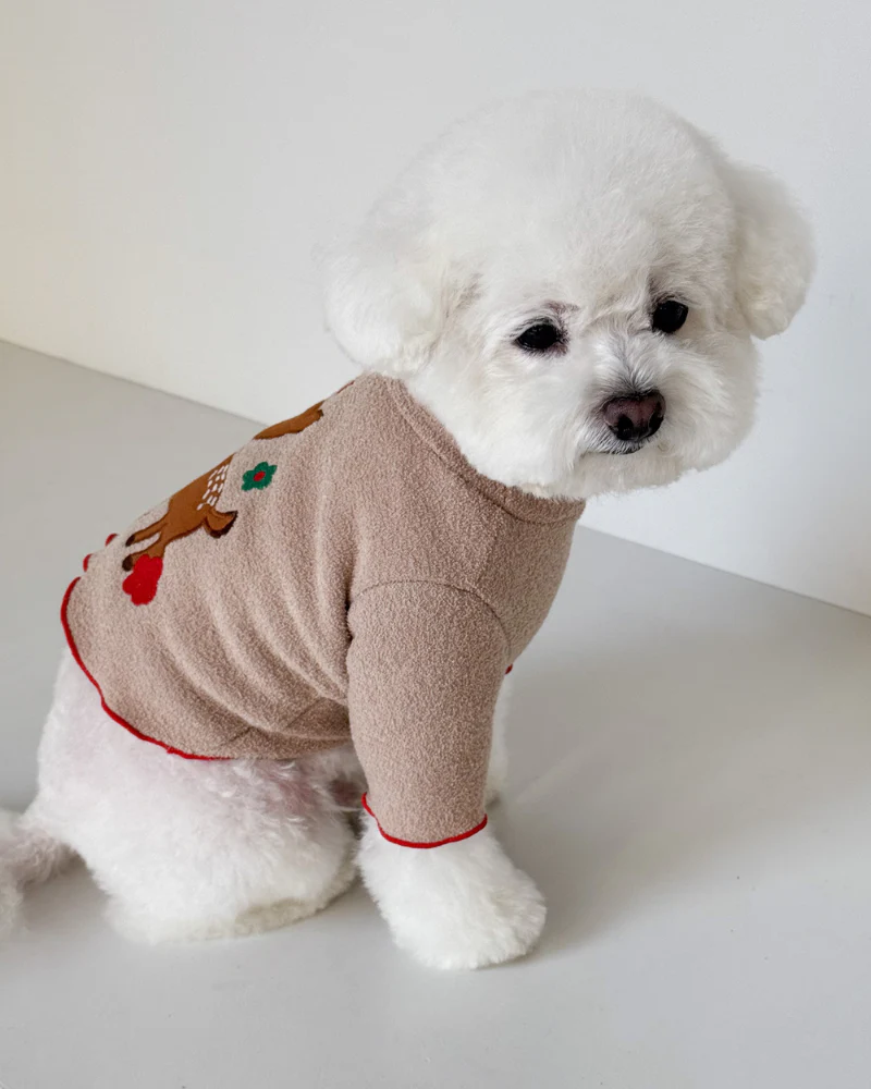 Spotted Deer Fluffy Dog Shirt (FINAL SALE) - Image 8