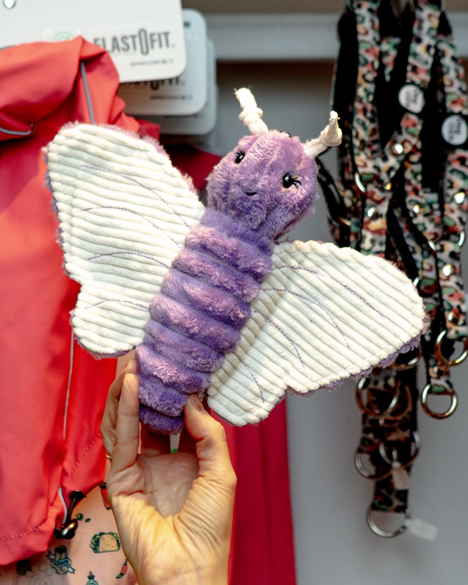 Spring Fling Bella Butterfly Squeaky Dog Toy - Image 2