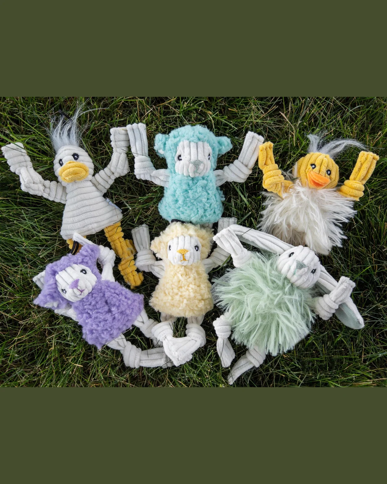 Spring Assorted Wee Huggles Plush Dog Toy - Image 2