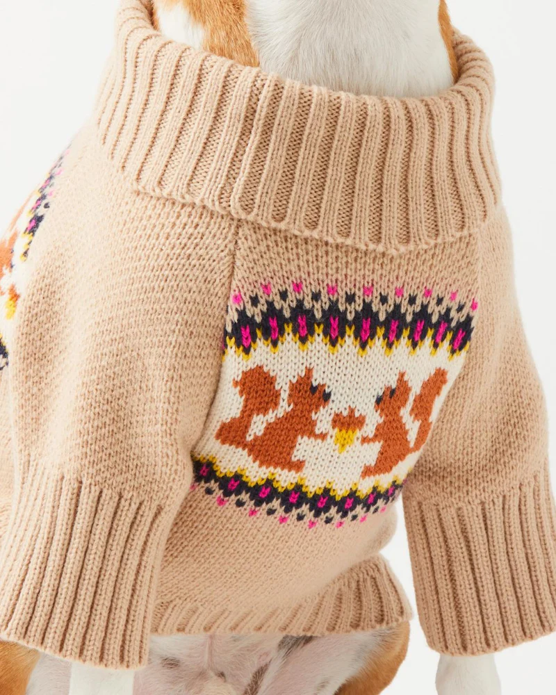 Squirrel Knit Dog Sweater (FINAL SALE) - Image 2