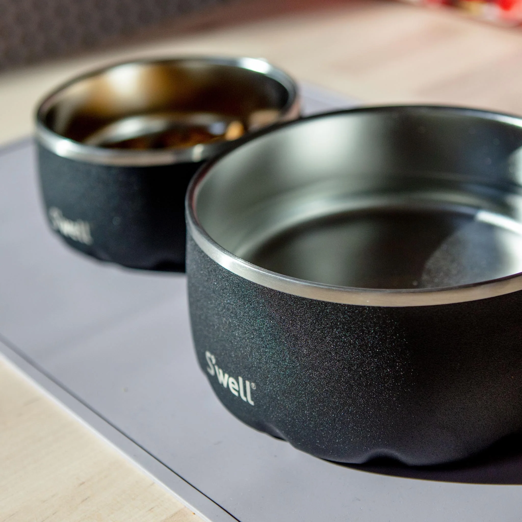 Stainless Steel Dog Bowl in Onyx - Image 2