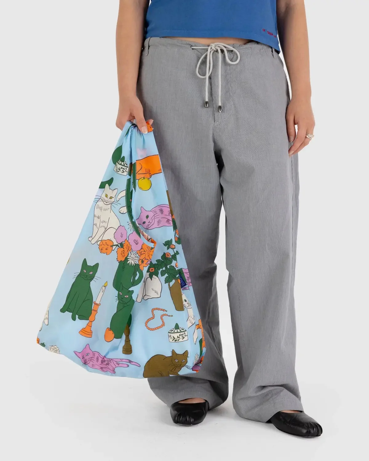 Baggu Reusable Bag in Table Cats - Image 3
