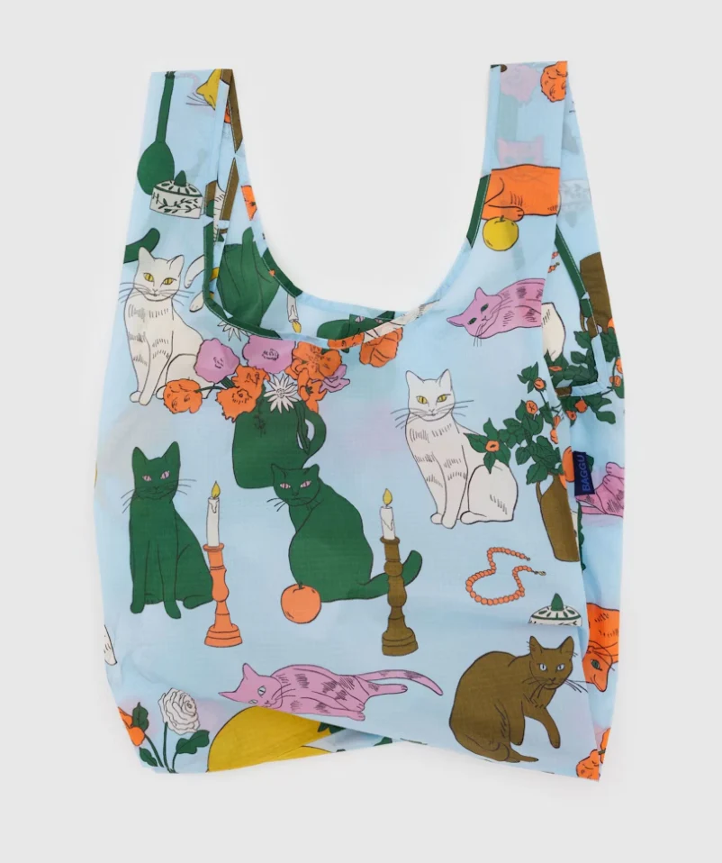 Baggu Reusable Bag in Table Cats - Image 6