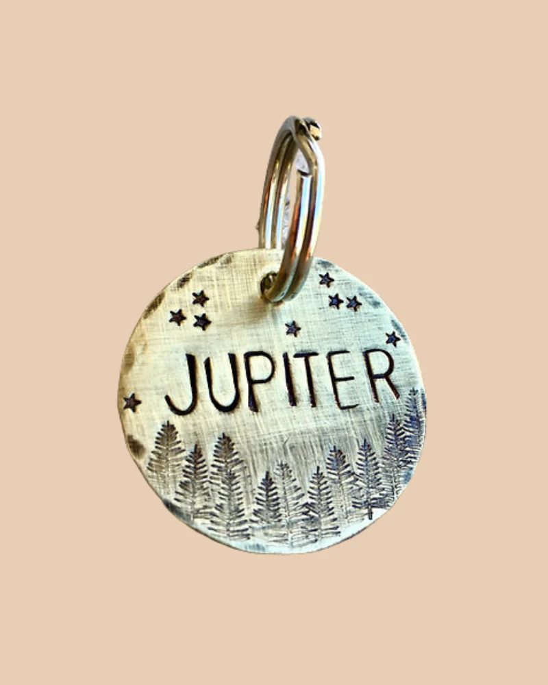 Starry Forest Custom Dog ID Tag (Custom/Drop-Ship) (Made in the USA) - Image 4