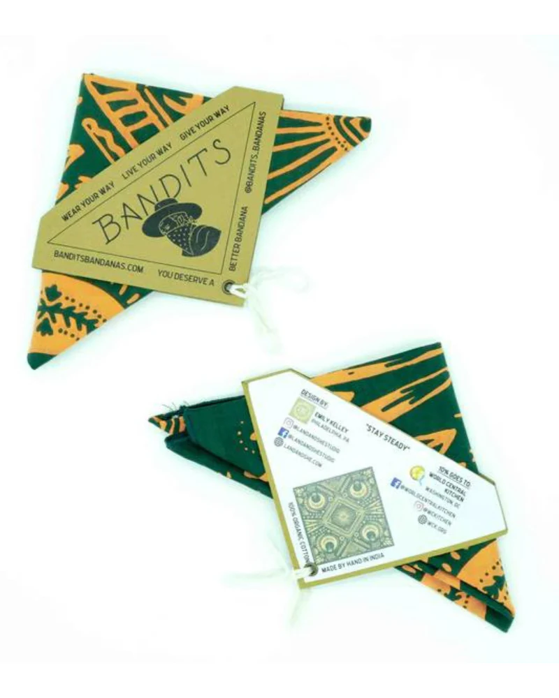 Stay Steady Organic Cotton Bandana (FINAL SALE) - Image 3