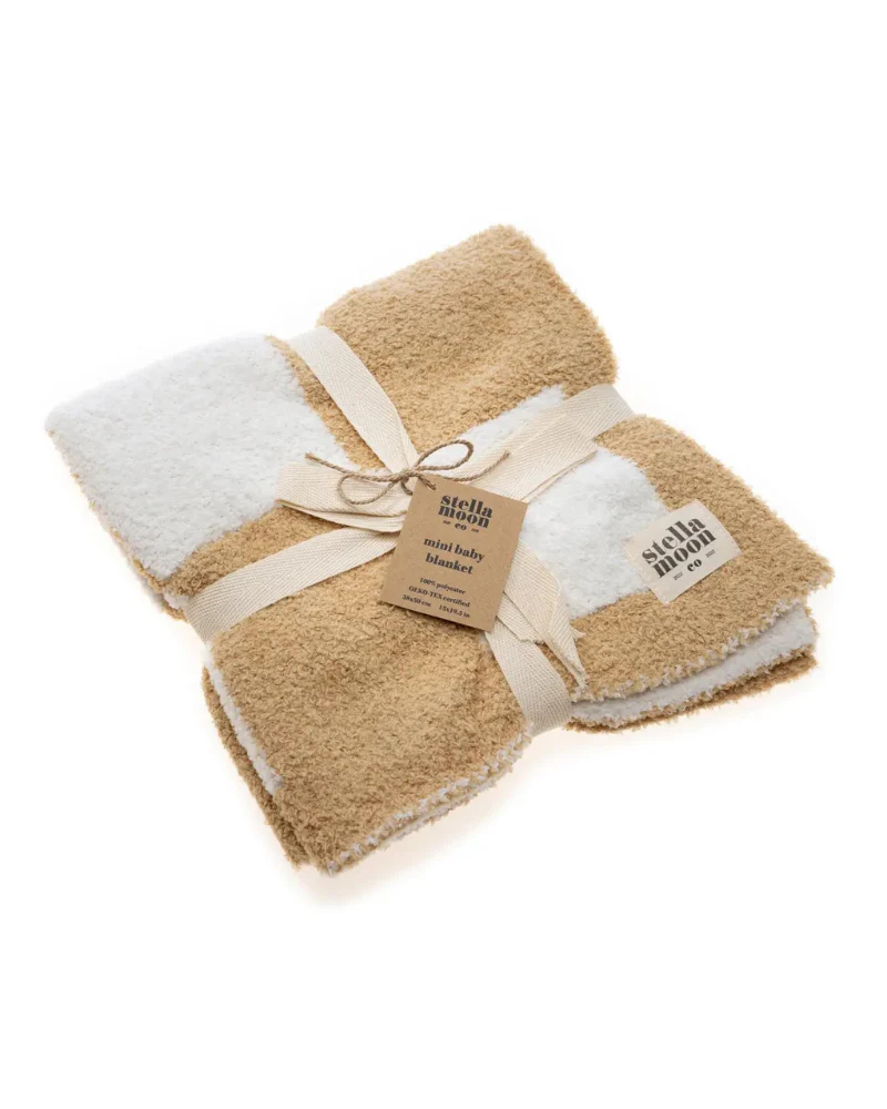 Luxe Check Dog Blanket in Sand - Image 5