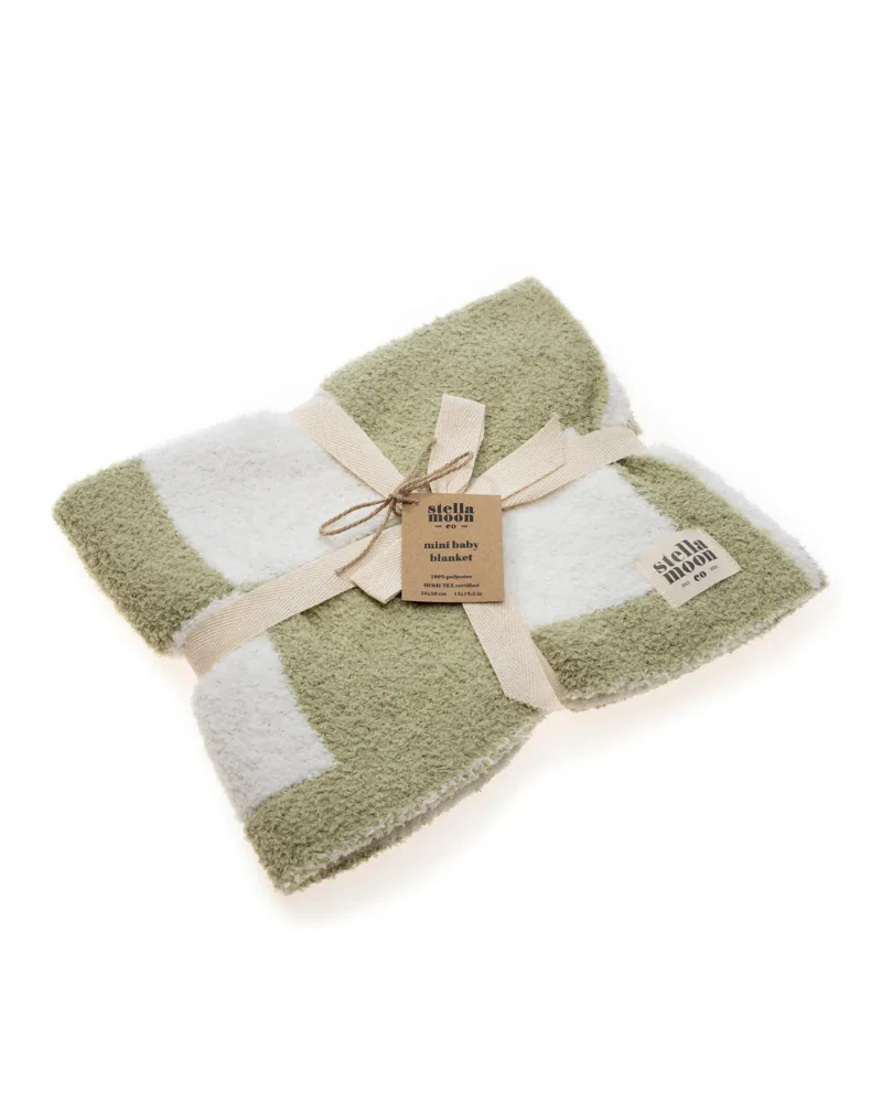 Luxe Check Blanket in Matcha Sage - Image 3