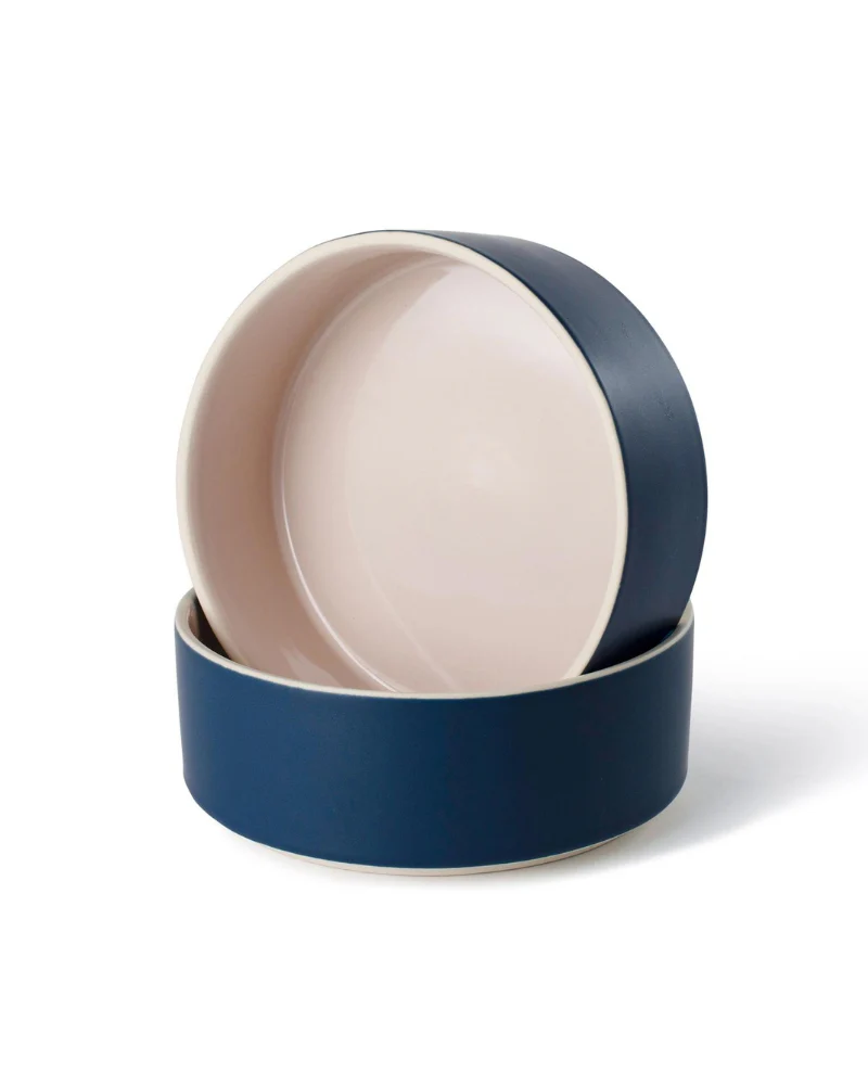 Stoneware Pet Bowl in Forest or Midnight - Image 2
