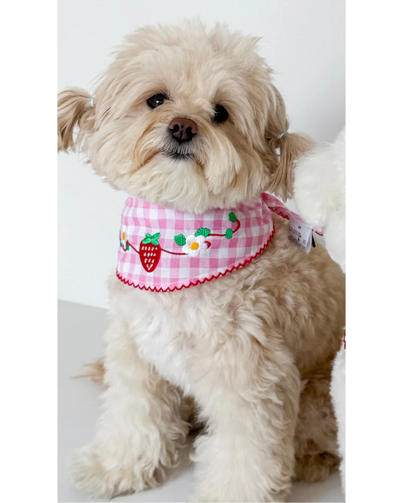 Strawberry Farm Dog Bandana (FINAL SALE) - Image 2