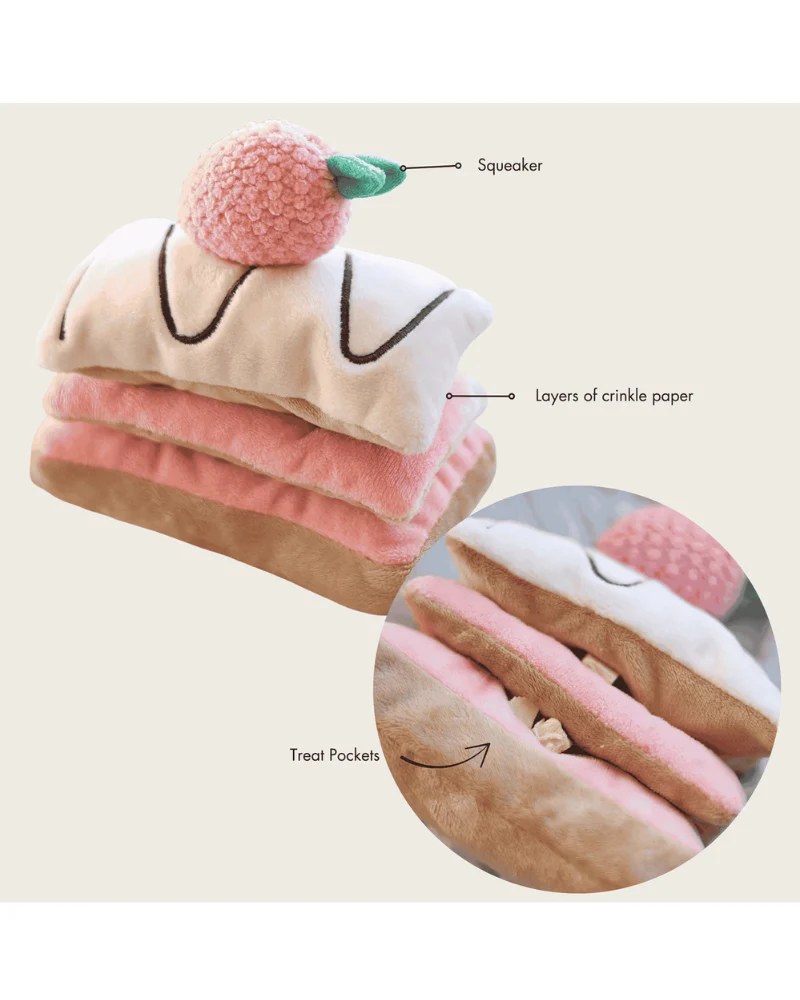 Strawberry Mille-Feuille Nosework Dog Toy - Image 6