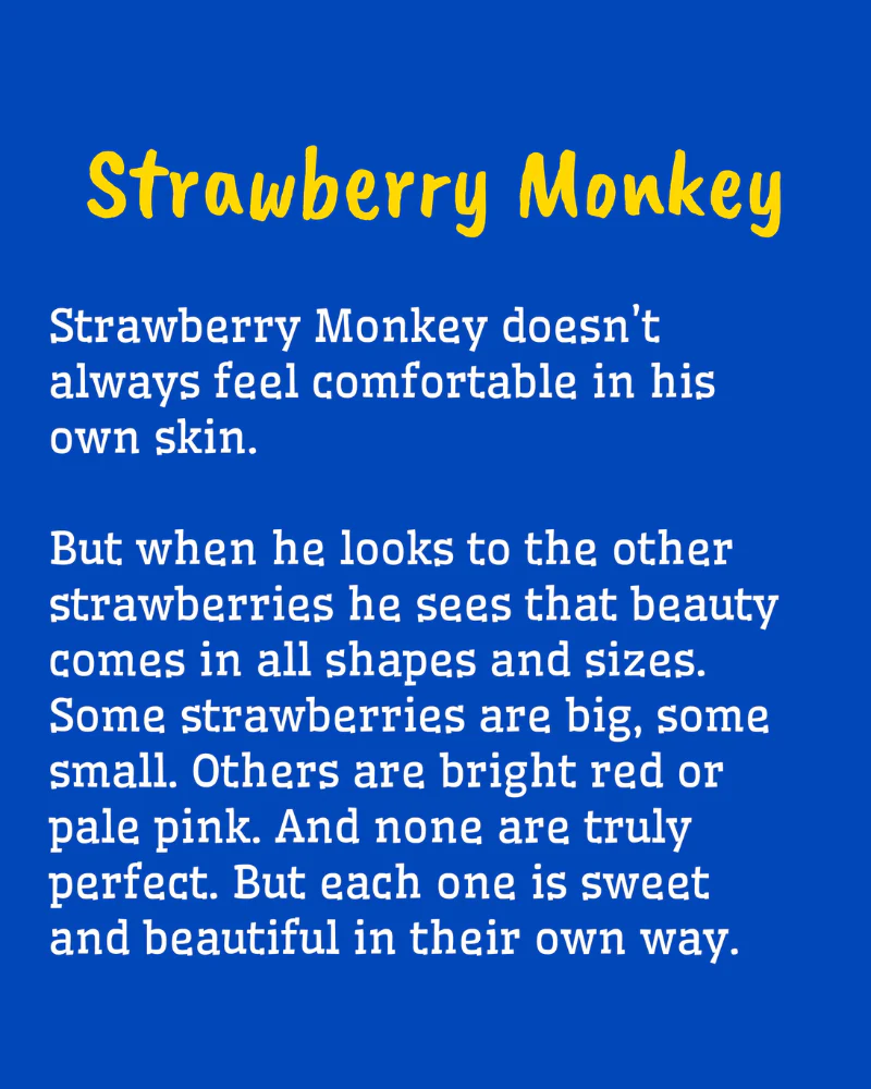 Strawberry Monkey Squeaky Plush Dog Toy - Image 5