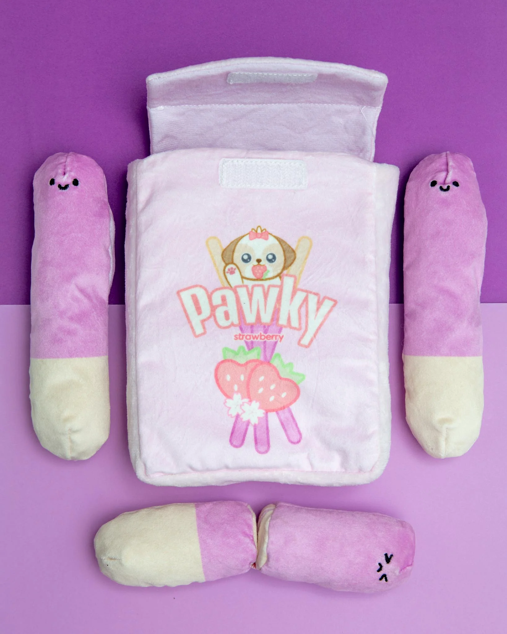 Strawberry Pawky Interactive Nosework Dog Toy