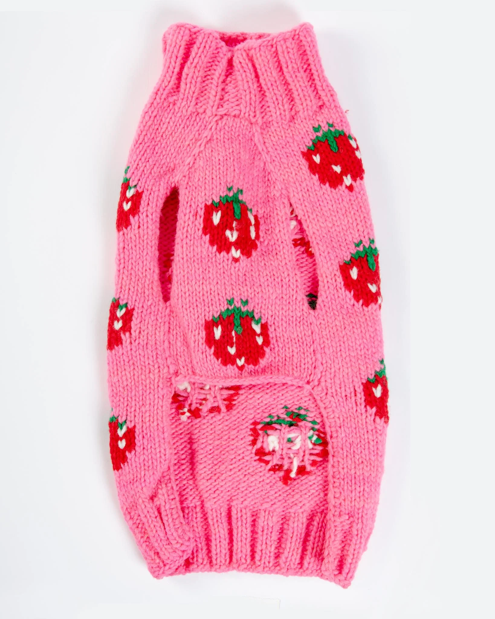 Strawberry Wool Dog Sweater (FINAL SALE) - Image 5