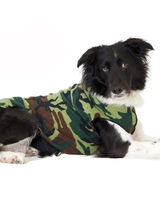 Stretch Fleece Pullover in Modern Camo Print (FINAL SALE) - Image 3