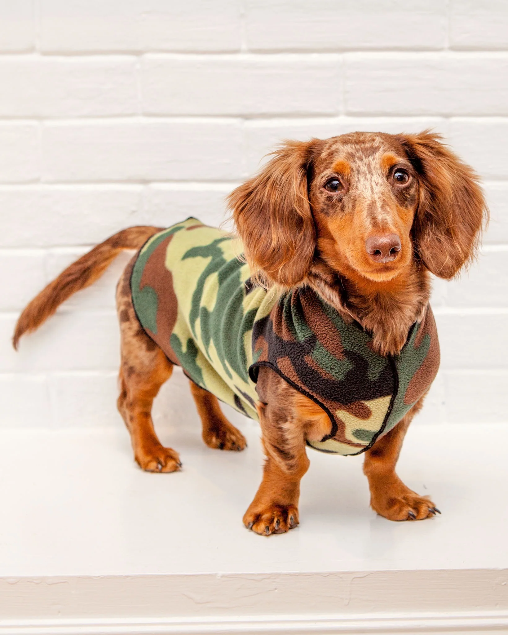 Stretch Fleece Pullover in Modern Camo Print (FINAL SALE) - Image 4