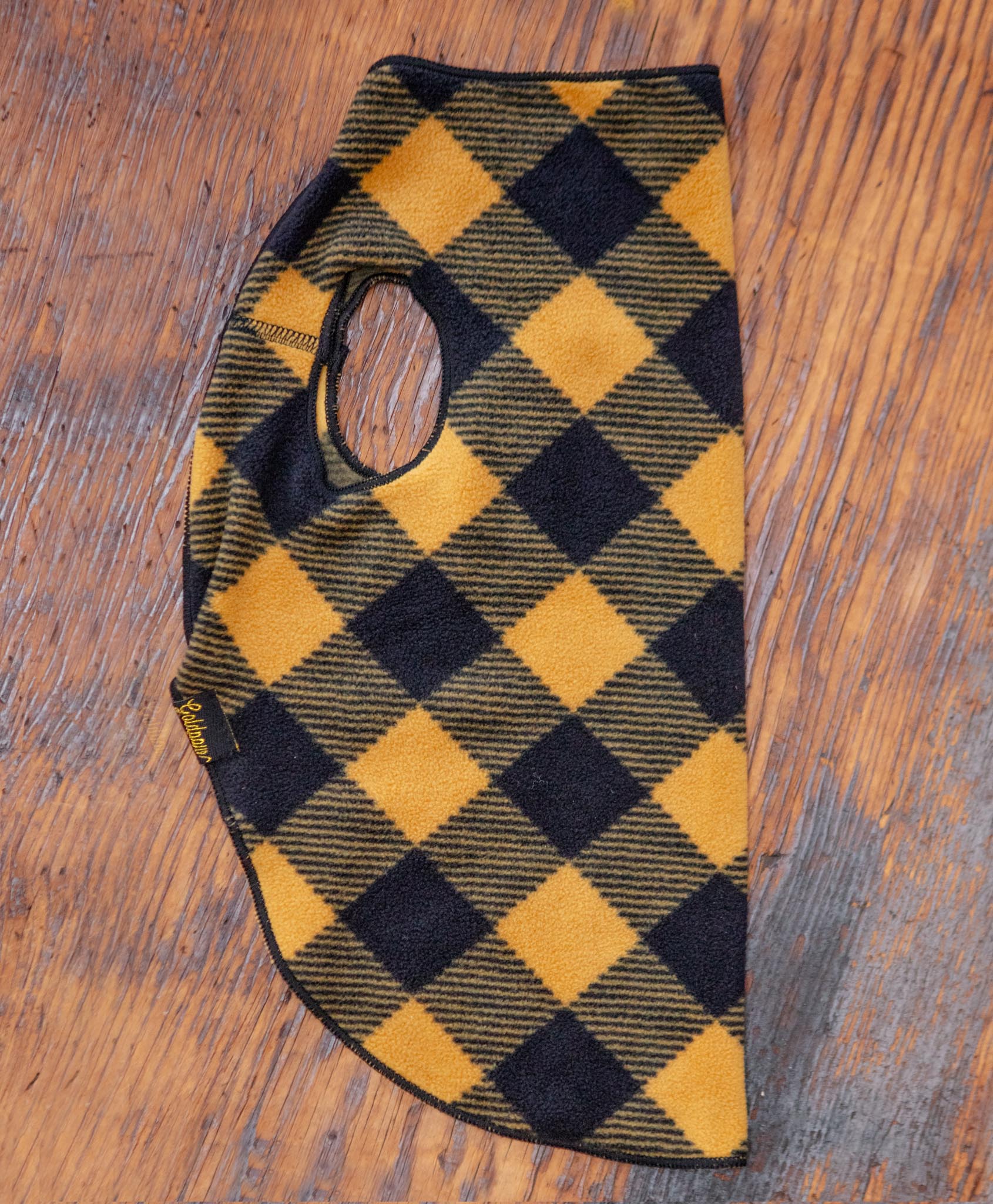 Stretch Fleece Pullover in Yellow Buffalo Plaid (Made in the USA) - Image 2