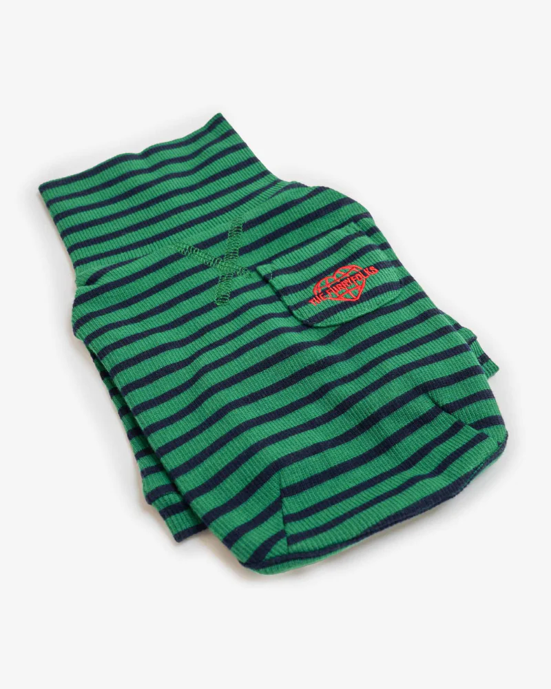 Stripe Dog Tee in Green & Navy (FINAL SALE) - Image 7