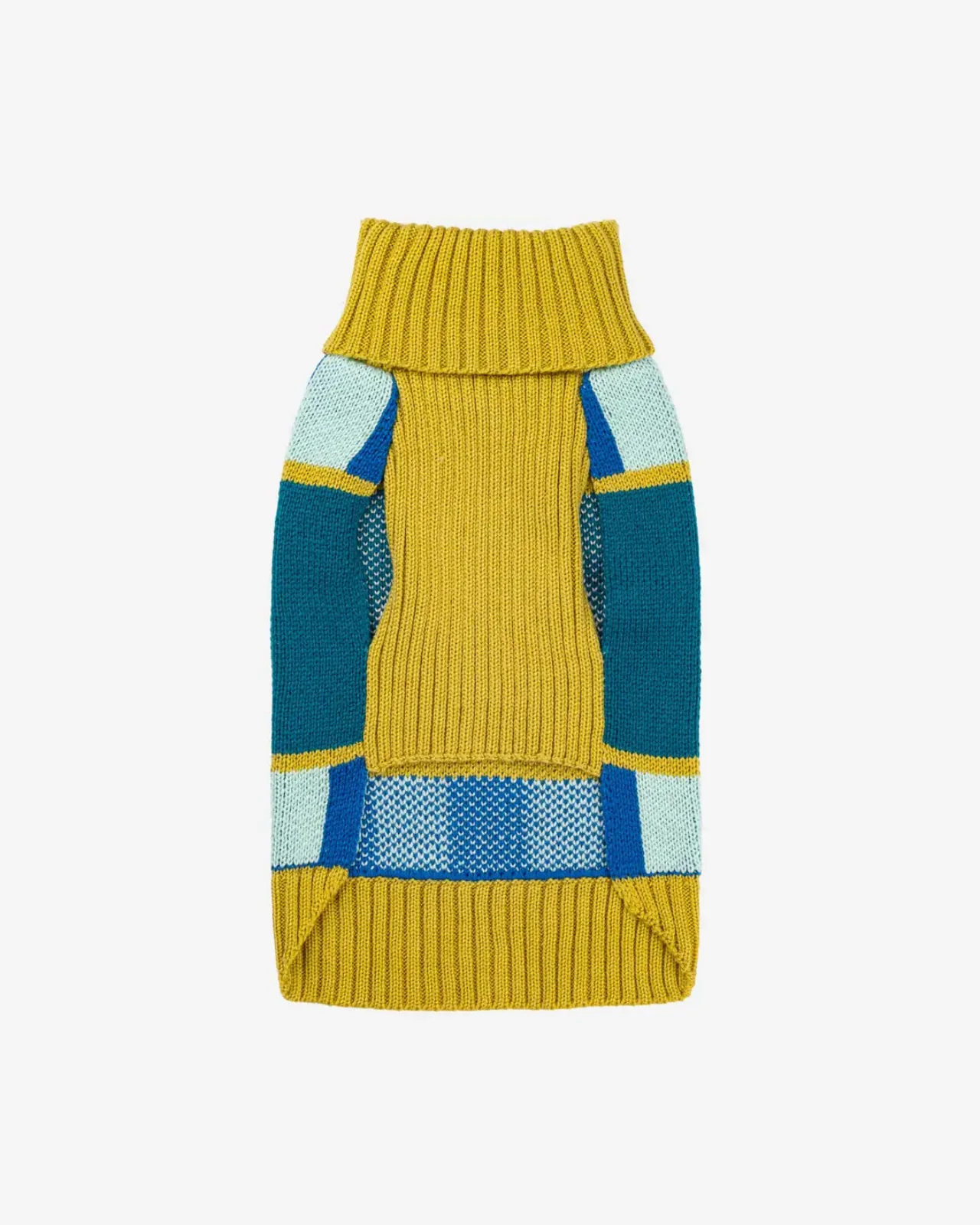 Stripe Dot Dog Sweater in Cobalt - Image 4