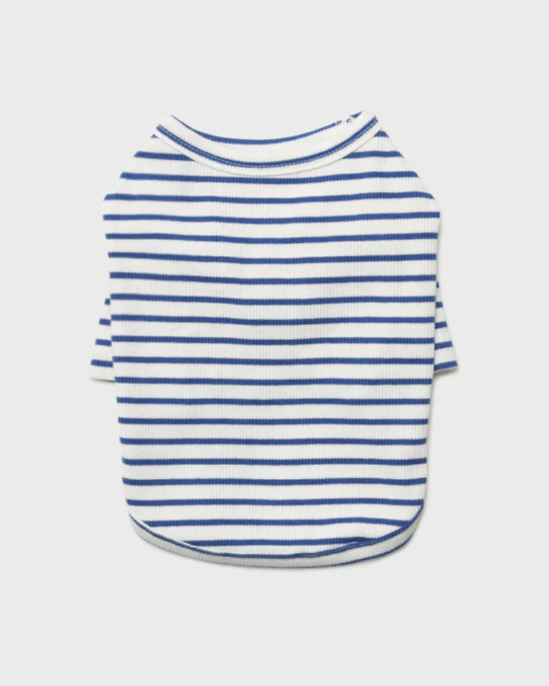 Striped Dog T-Shirt in Blue