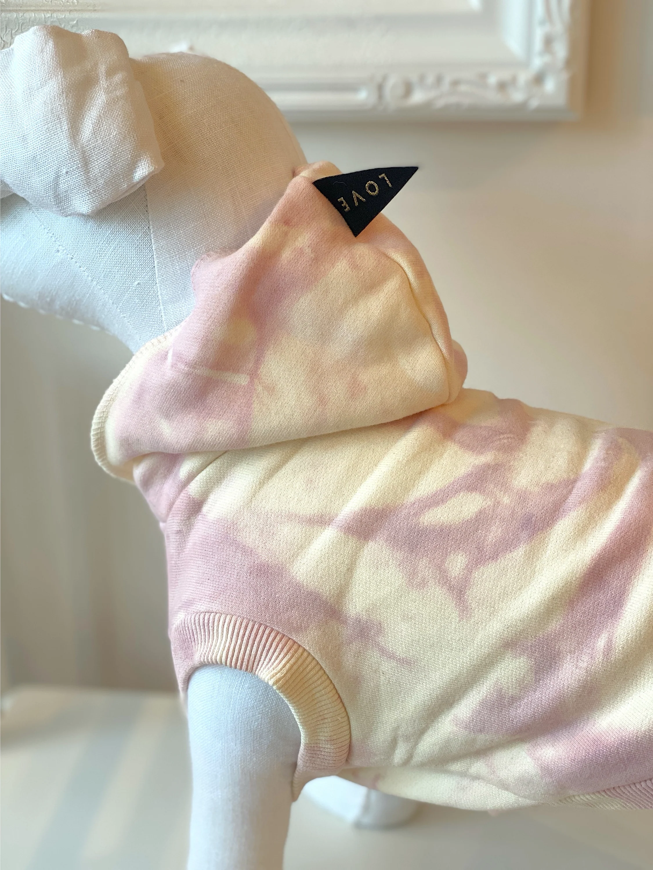 Studio Splatter Dog Sweatshirt in Blush (CLEARANCE) - Image 3