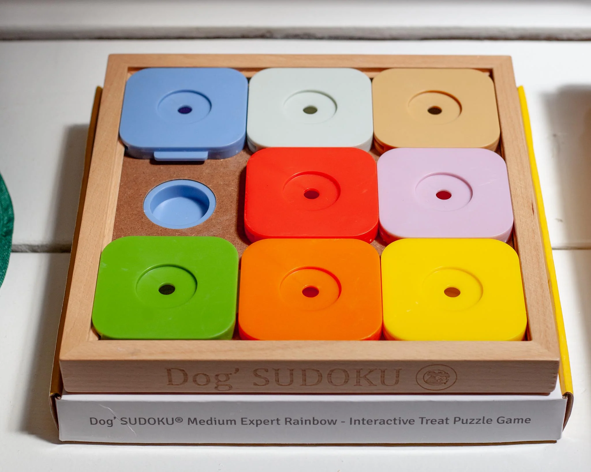 Sudoku Dog Treat Puzzle Game in Rainbow Edition (9 Squares) - Image 3