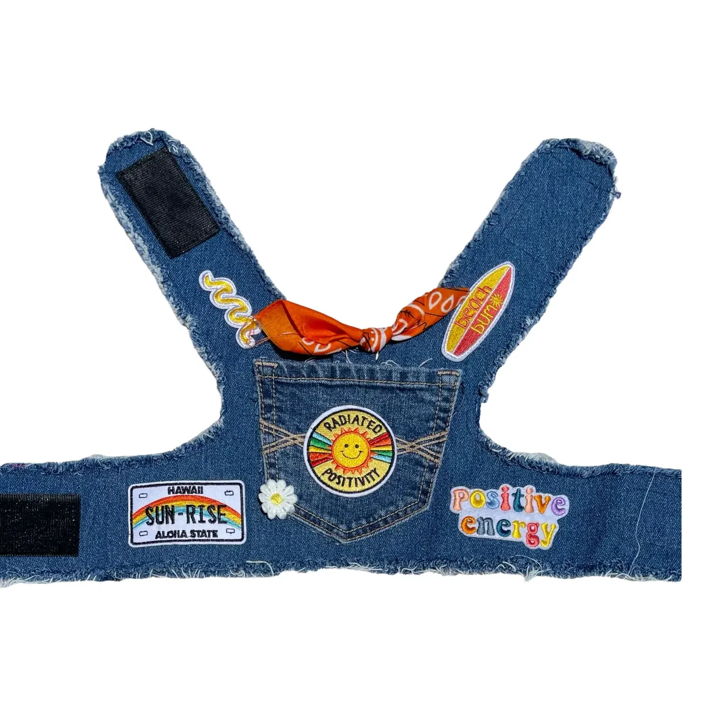 Sunshine Positivity Denim Dog Harness (Made in the USA) - Image 9